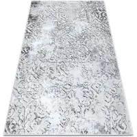 Rugsx Alfombra MEFE moderna 8724 Ornamento vintage - Structural dos niveles de vellón gris 80x150 cm