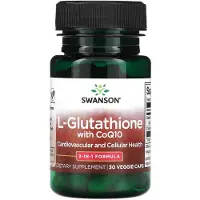 Swanson Health - L-glutationi + koentsyymi Q10 30 kapselia