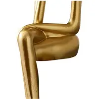 Semoic 2X Thinker Statue Abstract Figure Sculpture Small Ornaments Resin Statue Home Gold Abstract Statue Office Decor C