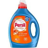 Persil Advanced Clean Oxi+Odor Power nestemäinen pyykinpesuaine, korkeatehoinen (HE) syvä tahranpoisto 2X tiivistetty 82,5 fl unssia 82 täyttöä