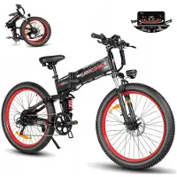 Samebike Sähkökäyttöinen maastopyörä - - LO26 PLUS - 1000W - 45 km/h - Käännettävä 26" 15Ah
