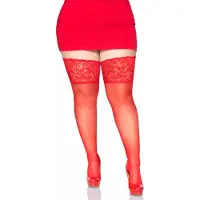 Leg avenue 5 tuuman pitsist valmistettu lycra-pehme stay-up-toppi