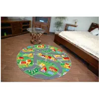 Rugsx Alfombra infantil de terciopelo LITTLE GOLIATH círculo circulo 170 cm