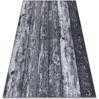 Rugsx Wood -matto, 100x600 cm, harmaa