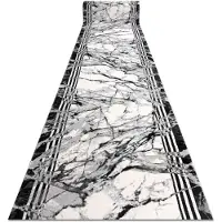 Rugsx Alfombra de pasillo TULS 51210 moderna, Mármol antracita 70 cm 70x800 cm