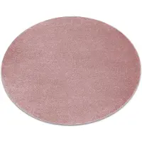 Rugsx Alfombra SOFTY circulo llanura color sólido rosado circulo 200 cm