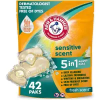 Arm & Hammer Sensitive Fresh Scent 5-IN-1 Power Paks 42 count