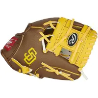 Rawlings MLB Team Logo Youth Glove Series San Diego Padres Brown 10