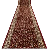 Rugsx Alfombra de pasillo HEAT-SET ROYAL ADR 1745 burdeos 150 cm 150x410 cm