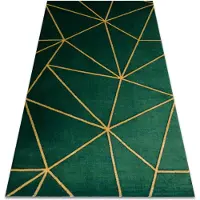 Rugsx Matto Emerald 1013 Geometrinen, vihreä/kulta