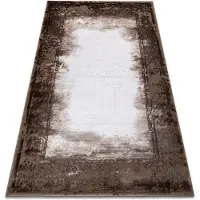 Rugsx Alfombra acrílica VALENCIA 036 MARCO, vintage marfil / marrón 120x180 cm