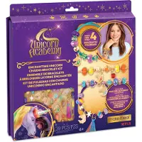 Make It Real Tee siitä totta: Unicorn Academy: Lumoava Unicorn Charms -rannekorusarja - 39 kpl tee-se-itse koruja, tee 4 charmia ja helmirannekorua Netflix-sarja