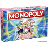 USAopoly Monopoly Sailor Moon -lautapeli | Perustuu suosittuun anime-tv-sarjaan | Mukautetut pelimerkit, rahat ja pelilauta | Virallisesti lisensoitu tava