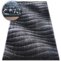 Rugsx Alfombra SHAGGY SPACE 3D B222 gris oscuro 80x150 cm