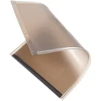 DUOKU Lemmikkieläinten oviaukko--34 x 60 cm-PVC-Säänkestävä-Kestävä magneettiraita