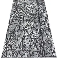 Rugsx Matto ZARA 0W7053 P50 140 - Rakenteellinen, kaksi fleece-tasoa harmaa