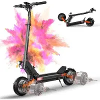 JOYOR S10-S-Z - Sähköpotkulauta - Kaksi moottoria 1000 W*2, akku 60 V 18 Ah - Max 60 km/h - Toimintamatka 70 km - Musta