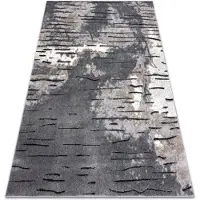 Rugsx Alfombra moderna COZY 8876 Rio - Structural dos niveles de vellón gris 80x150 cm