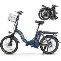 Samebike CY20 - Käännettävä sähköpyörä - Moottori 350W - Akkukapasiteetti 36V 12Ah - Toimintamatka 90km - 20'' Renkaat - Max 32km/h - Sininen