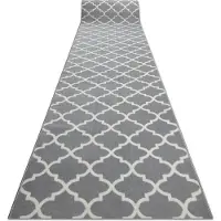 Rugsx Matto bcf morad trelis marokkolainen apila harmaa / kerma 80 cm