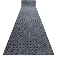 Rugsx Runner - Alfombrilla antideslizante 100 cm VECTRA 902 exterior, interior gris claro 100x1100 cm