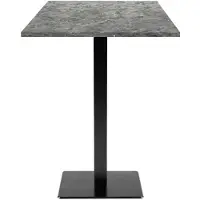 Milan Pöytä seisomapaikalla - Milano - Nabu-marmori - 60x60cm - Thermolaakattu valukappale - Nykyaikainen