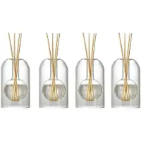 Melitt 4X Storage Containers Diffuser Bottles Aromatherapy Diffuser Bottle Modern Diffuser Glass Bottle A