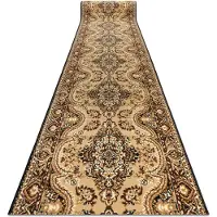 Rugsx Alfombra de pasillo BCF WIOSNA beige 120 cm 120x220 cm