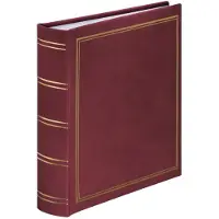 Hama Albumikansi - Bordeaux - 200 valokuvaa - 10 x 15 cm - Kulta-kansi - Sekä miehille että naisille
