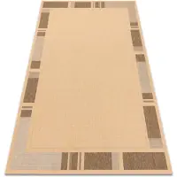 Rugsx Alfombra de cuerda sisal FLOORLUX 20195 color maíz/color café 120x170 cm
