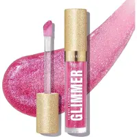 Revlon Super Lustrous Glimmer Gloss Ei-tarttuva huulikiilto High Shine Finish kasvipohjainen Glitter 008 Rose Glow 0,13 fl unssia
