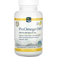 Nordic Naturals , ProOmega 3-6-9, Lemon, 1,000 mg, 120 Pehmolevytabletti (500 mg per Pehmolevytabletti)