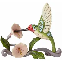 Enesco Jim Shore Heartwood Creek -kolibri kukkahahmolla, 5,375 tuumaa, moniv rinen
