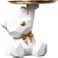 Jojomino Korut Korvakorut Huulipunat tarjotin, karhupatsaat, veistokset Key Bowl-D