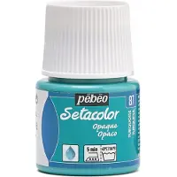Pebeo Tekstiilimaali - Pébéo - Setacolor läpinäkymätön - Turkoosi N°87 - 45ml - Voimakkaat värit