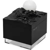 Jojomino Aroma Diffuser Cool Mist Kostutin LED Moon Lamp eteerinen öljy ja yövalo musta
