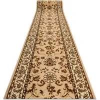 Rugsx Alfombra de pasillo BCF MORAD Klasyk clásico beige 60 cm 60x100 cm