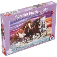 Schmidt Puzzle Eläimet - - Villihevosten Trio - 200 palaa - Violetti - Lapsi