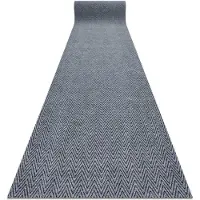 Rugsx Alfombrilla antideslizante 100 cm MAGNUS 2954 Zigzag exterior, interior gris 100x650 cm