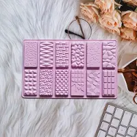 MaxPower Suklaalaatan muoto, 3D silikonimuotoVioletti