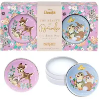 Mad Beauty Disney Beauty of Bambi Lip Balm Duo | Cruelty-Free kosmetiikka | Mansikan ja vaniljan tuoksuinen | Ihonhoitolahjat naisille aikuisille ja