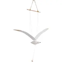 Exogio Soaring Seagulls Riippuva Mobile Wing Puinen Lent?v? Lokki Sisustus