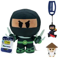 DEVSeries Ninja Legends -ker ilij paketti Kolme eksklusiivista virtuaaliesinekoodia vihreill ninjapehmoleluilla ja Skyraider-ripustimella