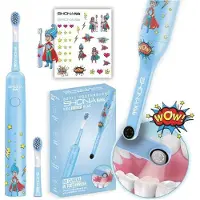 Shona Sonic-hammasharja - - Sininen visio - Lapsille - Sekä pojille että tytöille