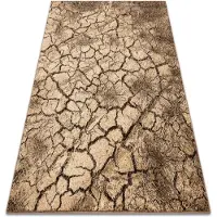 Rugsx Matto Karmel Terra, 160 x 200 cm, ruskea