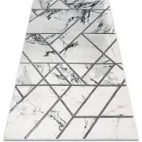 Rugsx Matto emerald yksinomainen 0085 glamouria, tyylikäs marmori, geometrinen valko