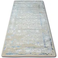 Rugsx Alfombra acrílica MANYAS 0920 azul/marfil 80x150 cm