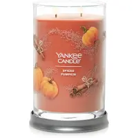 Yankee candle Spiced Pumpkin Scented Signature -kynttil , 20oz, iso muki, 2-syd nkynttil , yli 60 tunnin paloaika