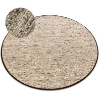 Rugsx Alfombra sand, beige NEPAL 2100 círculo - lana, de doble cara, natural circulo 120 cm