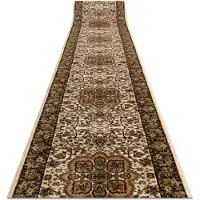 Rugsx Alfombra de pasillo HEAT-SET ROYAL AGY 0521 color caramelo 70 cm 70x230 cm
